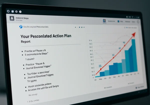 AI驱动的情商报告，包含个性化成长行动计划。