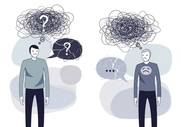 Person struggling to understand emotions in a social setting.