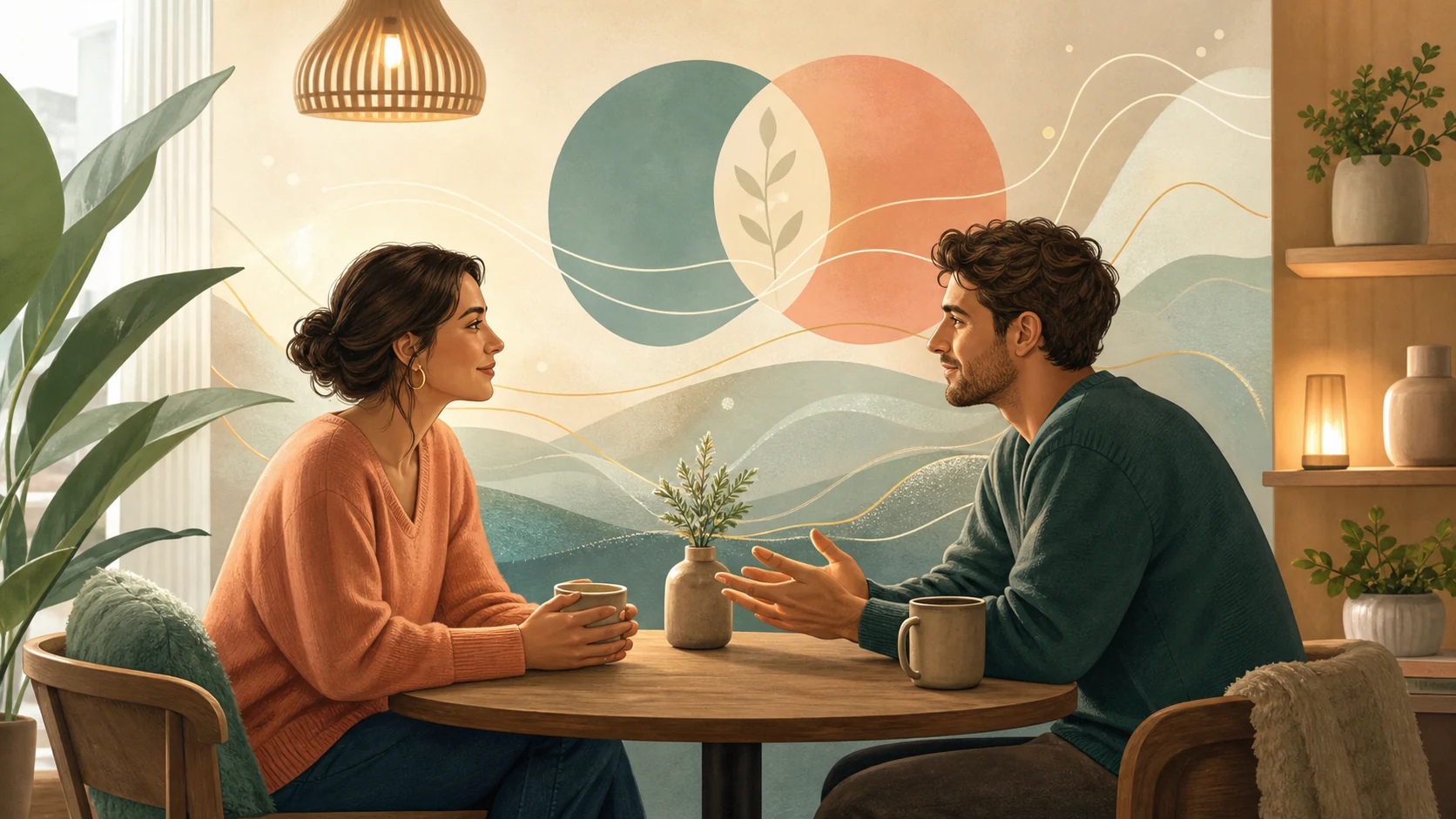 Calm conversation about emotions