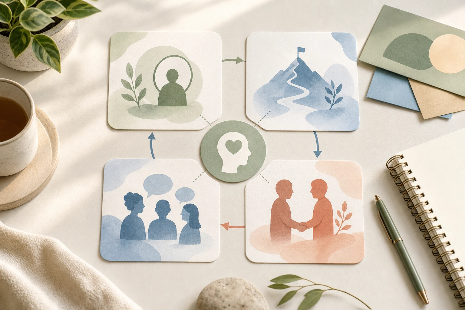 Emotional intelligence reflection map
